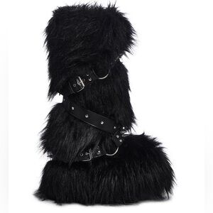 Dolls Kill Wild Instincts faux fur boots